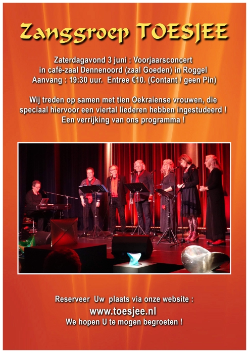 Voorjaarsconcert Toesjee 3 juni 2023